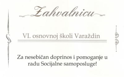 Zahvalnica Socijalne samoposluge “Kruh sv. Antuna”