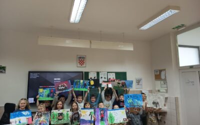 „Kada snovi postanu slike“ – učenici 1. d razreda na radionici Bijenale slikarstva u Palači Herzer